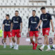 fudbaleri Crvene zvezde na utakmici Superlige Prvenstva Srbije protiv Partizana na stadionu JNA, Beograd, 23.09.2024. godine Foto: Marko Metlas Fudbal, Crvena zvezda, Superliga Prvenstvo Srbije, Partizan