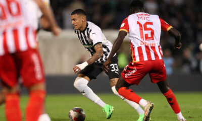 fudbaler Partizana na utakmici Superlige Prvenstva Srbije protiv Crvene zvezde na stadionu JNA, Beograd, 23.09.2024. godine Foto: Marko Metlas Fudbal, Crvena zvezda, Superliga Prvenstvo Srbije, Partizan