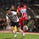 fudbaler Crvene zvezde na utakmici Superlige Prvenstva Srbije protiv Partizana na stadionu JNA, Beograd, 23.09.2024. godine Foto: Marko Metlas Fudbal, Crvena zvezda, Superliga Prvenstvo Srbije, Partizan