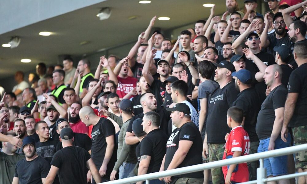 fudbaler Crvene zvezde na utakmici Superlige Prvenstva Srbije protiv Radnickog 1923 na stadionu Metalac, Gornji Milanovac, 01.09.2024. godine Foto: MN press/mi Fudbal, Crvena zvezda, Superliga Prvenstvo Srbije, Radnicki Kragujevac, Radnicki 1923