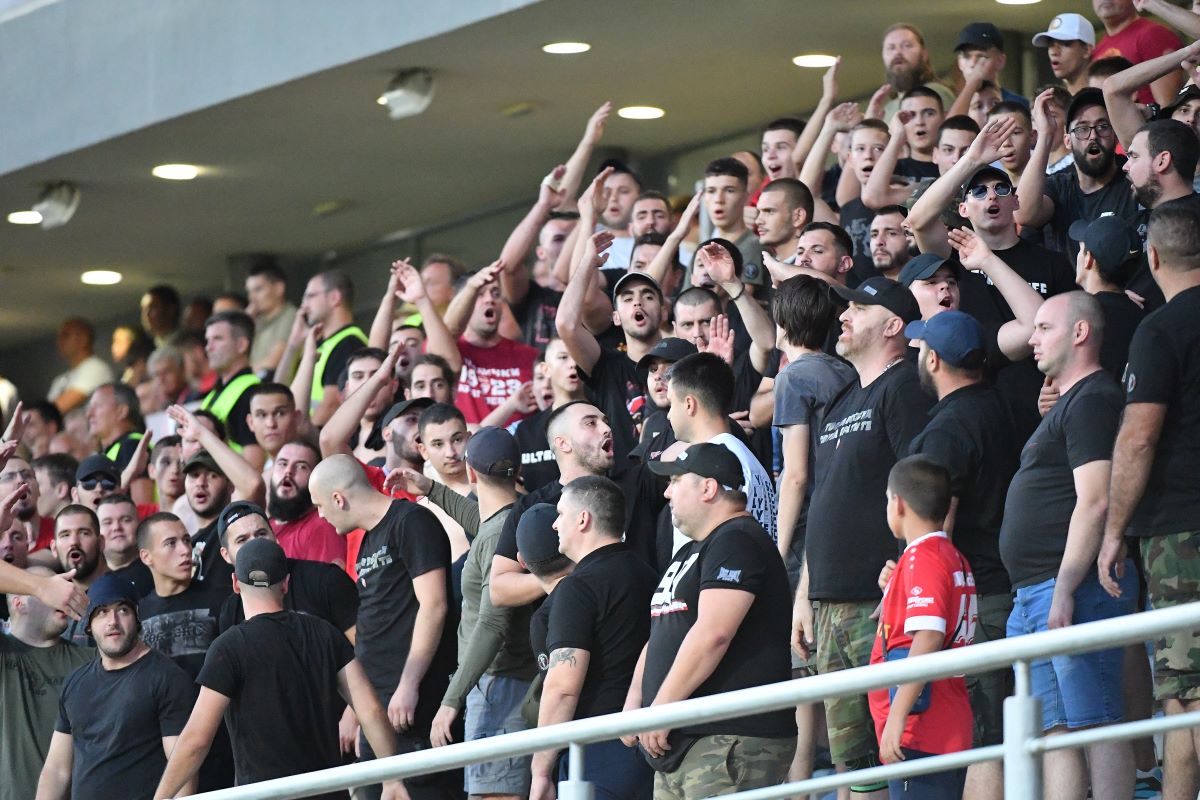 fudbaler Crvene zvezde na utakmici Superlige Prvenstva Srbije protiv Radnickog 1923 na stadionu Metalac, Gornji Milanovac, 01.09.2024. godine Foto: MN press/mi Fudbal, Crvena zvezda, Superliga Prvenstvo Srbije, Radnicki Kragujevac, Radnicki 1923