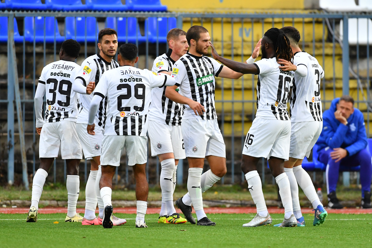 fudbaler Partizana na utakmici Superlige Prvenstva Srbije protiv Mladosti na stadionu Mladosti, Lucani 29.09.2024. godine Foto: MN press/mi Fudbal, Partizan, Superliga Prvenstvo Srbije, Mladost Lucani