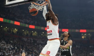 JOHN BROWN Dzon Braun kosarkas Monaka na utakmici Evrolige protiv Partizana u hali Stark Beogradska arena, Beograd 05.01.2023. godine Foto: Marko Metlas Kosarka, Partizan, Evroliga, Monako