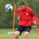 VELJKO MILOSAVLJEVIC fudbaler U17 reprezentacije Srbije na treningu u sportskom centru FSS, Stara Pazova 12.05.2023. godine Foto: Marko Metlas Fudbal, Srbija U17, Trening