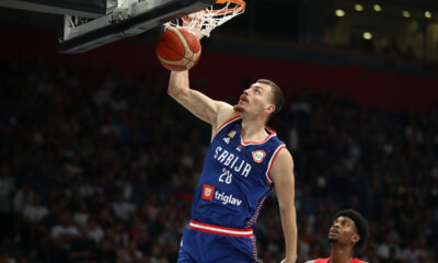 BORISA SIMANIC kosarkas Srbije na prijateljskoj utakmici protiv Portorika u Stark Areni, Beograd 16.08.2023. godine Foto: Ivica Veselinov / MN PRESS KOSARKA, BASKETBALL, REPREZENTACIJA, NATIONAL TEAM, SRBIJA, SERBIA, PORTORIKO, PUERTO RICO, KSS