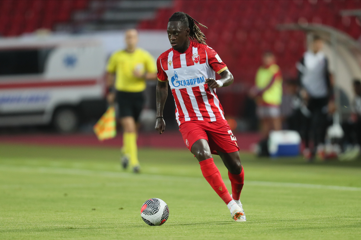 EUCIODALCIO GOMES Eusiodalco Gomes fudbaler Crvene zvezde na utakmici Superlige Prvenstva Srbije protiv Jedinstva Ub na stadionu Rajko Mitic, Beograd, 20.07.2024. godine Foto: Marko Metlas Fudbal, Crvena zvezda, Superliga Prvenstvo Srbije, Jedinstvo Ub