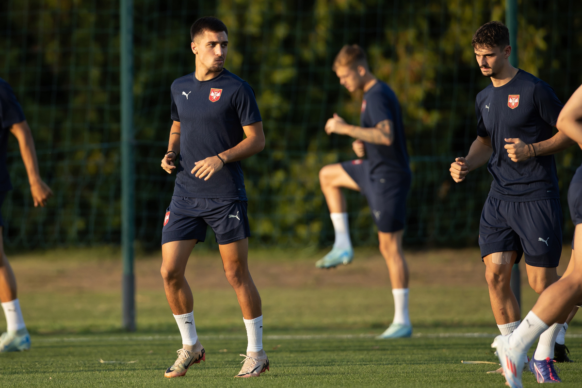 MILAN ALEKSIC fudbaler reprezentacije Srbije trening u sportskom centru FSS, Stara Pazova 04.09.2024. godine Foto: Marko Metlas Fudbal, Srbija, Trening