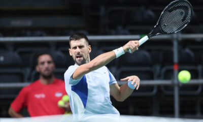 teniser Dejvis kup reprezentacije Srbije pred mec protiv Grcke hala Pionir Aleksandar Nikolic, Beograd 11.09.2024. godine Foto: Marko Mertlas Tenis, Dejvis Kup, Srbija, Grcka