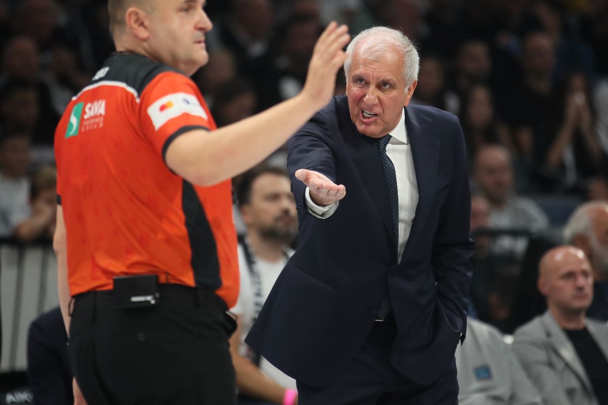 kosarkas Partizana na utakmici ABA lige protiv Borca u hali Beogradska Arena, Beograd 25.09.2024. godine Foto: Ivica Veselinov / MN PRESS KOSARKA, BASKETBALL, ABA LIGA, ABA LEAGUE, PARTIZAN, KK BORAC CACAK