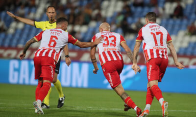 fudbaler Crvene Zvezde na utakmici Mocart Superlige protiv Zeleznicara na stadionu Rajko Mitic, Beograd 27.09.2024. godine Foto: Ivica Veselinov / MN PRESS FUDBAL, FOOTBALL, MOZZART SUPERLIGA, CRVENA ZVEZDA, RED STAR, NATIONAL CHAMPIONSHIP, PRVENSTVO SRBIJE, ZELEZNICAR PANCEVO