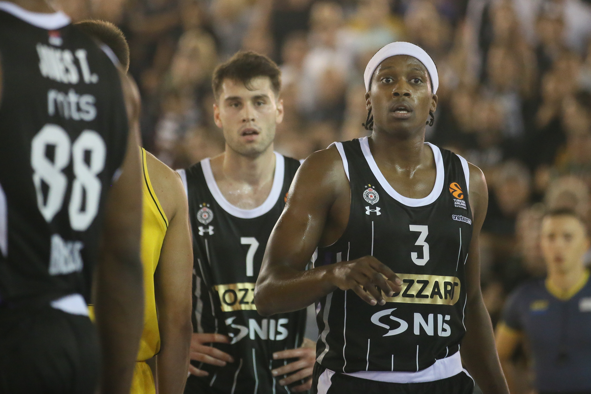 kosarkas Partizana na prijateljskoj utakmici protiv AEK-a u hali 3 Beogradskog Sajma, Beograd 13.09.2024. godine Foto: Ivica Veselinov / MN PRESS KOSARKA, BASKETBALL, PARTIZAN, AEK