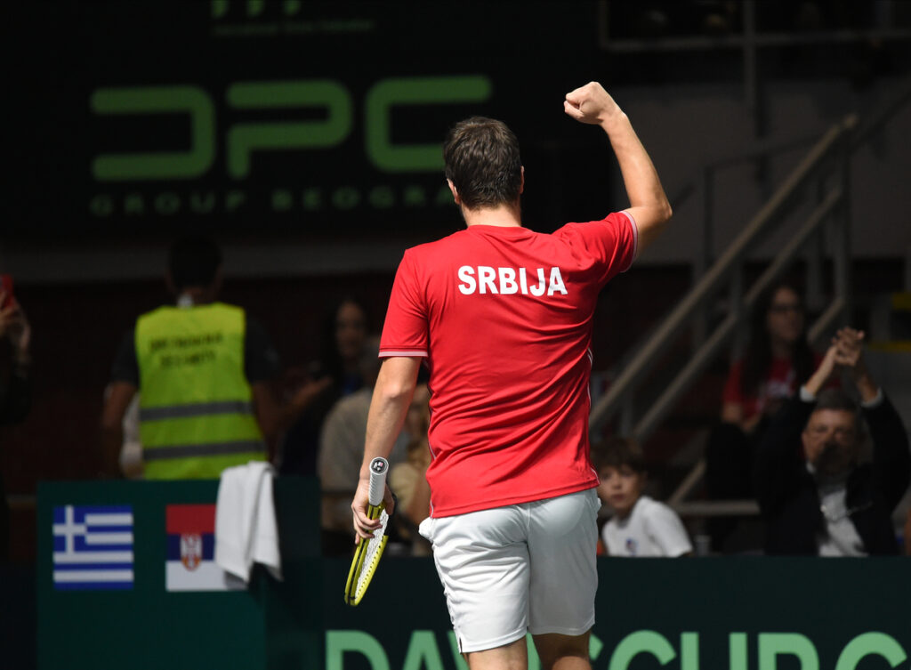 DAVIS CUP SERBIA vs GREECE MIOMIR KECMANOVIC Beograd, 14.09.2024. foto: Nebojsa Parausic Tenis, Srbija, Grcka