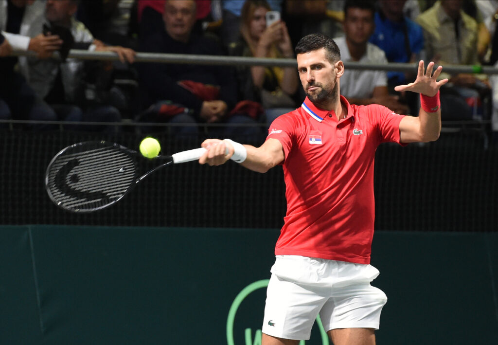 DAVIS CUP SERBIA vs GREECE NOVAK DJOKOVIC Beograd, 14.09.2024. foto: Nebojsa Parausic Tenis, Srbija, Grcka