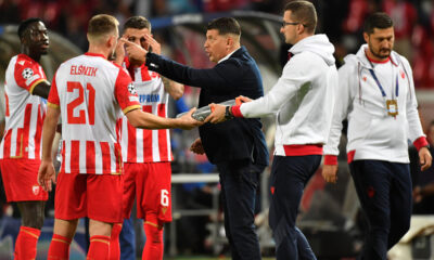 fudbaler Crvene zvezde na utakmici UEFA Lige sampiona protiv Benfike na stadionu Rajko Mitic, Beograd 19.09.2024. godine Foto: MN Press/mi Fudbal, Crvena zvezda, UEFA Liga sampiona, Benfika