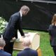 David Beckham at the homestead museum where the funeral service for soccer coach Sven-Göran Eriksson continues in Torsby, Sweden, Friday Sept. 13, 2024. (Tommy Pedersen/TT News Agency via AP)