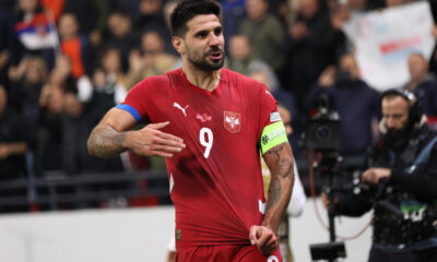 fudbaler reprezentacije Srbije na utakmici UEFA Lige nacija protiv Svajcarske na stadionu Dubocica, Leskovac 12.10.2024. godine Foto: Marko Metlas Fudbal, Reprezentacija, Srbija, Svajcarska, UEFA Liga nacija