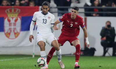 fudbaler reprezentacije Srbije na utakmici UEFA Lige nacija protiv Svajcarske na stadionu Dubocica, Leskovac 12.10.2024. godine Foto: Marko Metlas Fudbal, Reprezentacija, Srbija, Svajcarska, UEFA Liga nacija