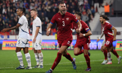 fudbaler reprezentacije Srbije na utakmici UEFA Lige nacija protiv Svajcarske na stadionu Dubocica, Leskovac 12.10.2024. godine Foto: Marko Metlas Fudbal, Reprezentacija, Srbija, Svajcarska, UEFA Liga nacija