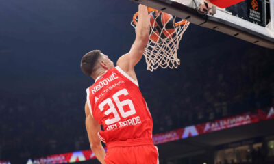 kosarkas Crvene zvezde na utakmici Evrolige protiv Baskonije u hali Stark Beogradska arena, Beograd 09.10.2024. godine Foto: Marko Metlas Kosarka, Crvena zvezda, Evroliga, Baskonija