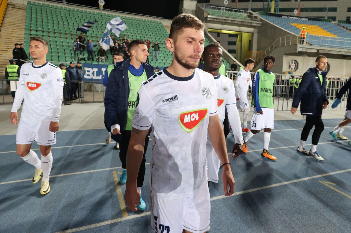 fudbaler TSC na utakmici UEFA Lige Konferencija protiv Astane na Almati Central stadionu, Almati 03.10.2024. godine Foto: MN press/mr Fudbal, TSC, UEFA Liga Konferencija, Astana