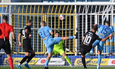 fudbaler Novog Pazara na utakmici Superlige Prvenstva Srbije protiv Partizana na Gradskom stadionu, Novi Pazar 21.10.2024. godine Foto: MN PRESS/mi Fudbal, Partizan, Superliga Prvenstvo Srbije, Novi Pazar