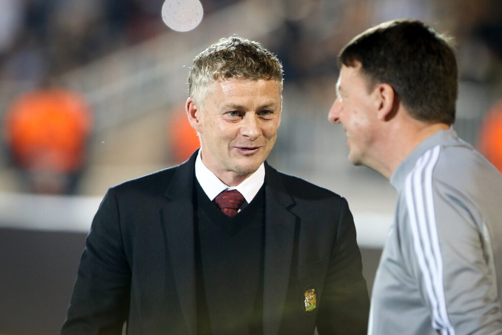 OLE GUNNAR SOLSKJAER Ole Gunar Solskjer, trener Mancester Junajteda na utakmici UEFA Lige Evropa protiv Partizana na stadionu Partizana, Beograd 24.10.2019. godine Foto: MN PRESS Fudbal, Partizan, UEFA Liga Evropa, Mancester Junajted