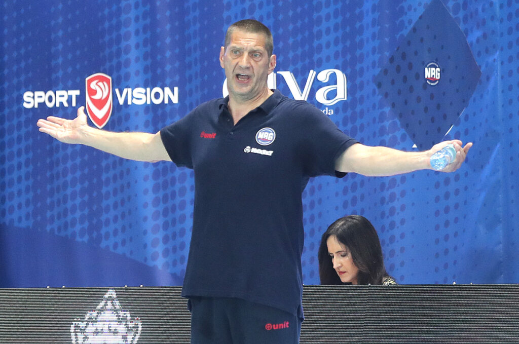 IGOR MILANOVIC, trener vaterpolista Novog Beograda, na utakmici LEN Final eight Lige Sampiona protiv Brese na bazenu SC 11. april. Beograd, 03.06.2022. foto: MN Press / vm Vaterpolo, Novi Beograd, Bresa, LEN Liga Sampiona, Fajnal ejt