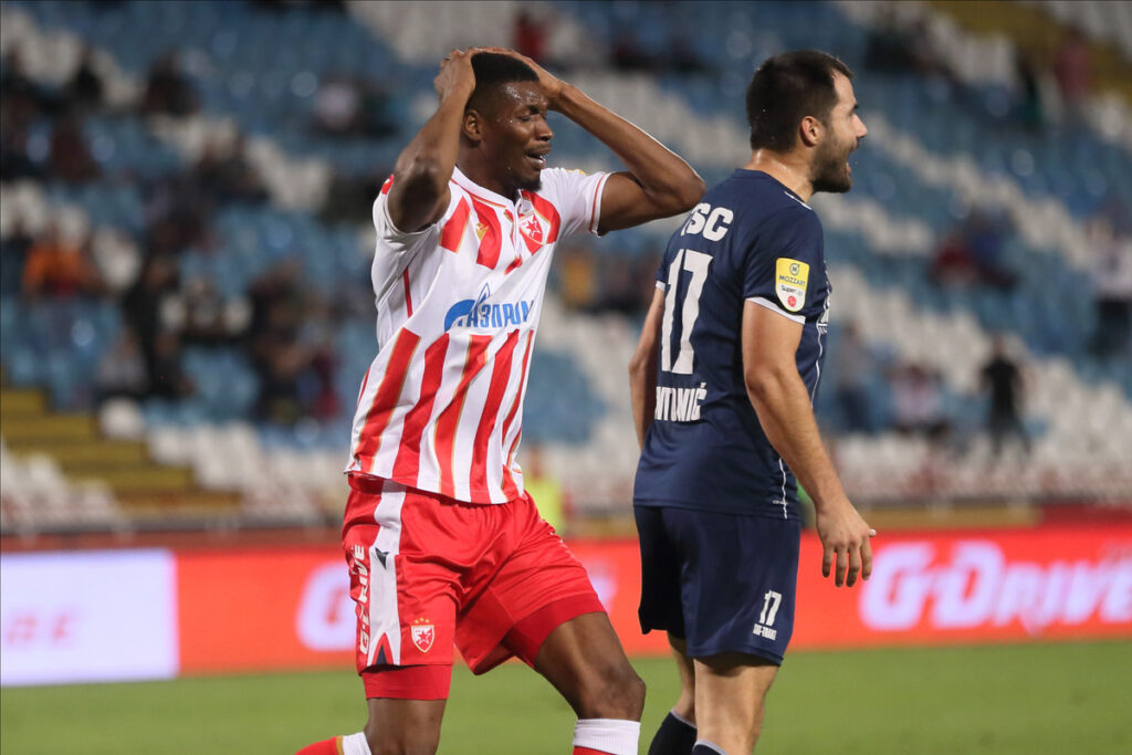 CALIFA COULIBALY Kalifa Kulibali fudbaler Crvene zvezde na utakmici Superlige Prvenstva Srbije protiv TSC Backa Topola na stadionu Rajka Mitica, Beograd, 04.09.2022. godine Foto: Marko Metlas Fudbal, Crvena zvezda, Superliga Prvenstvo Srbije, TSC Backa Topola