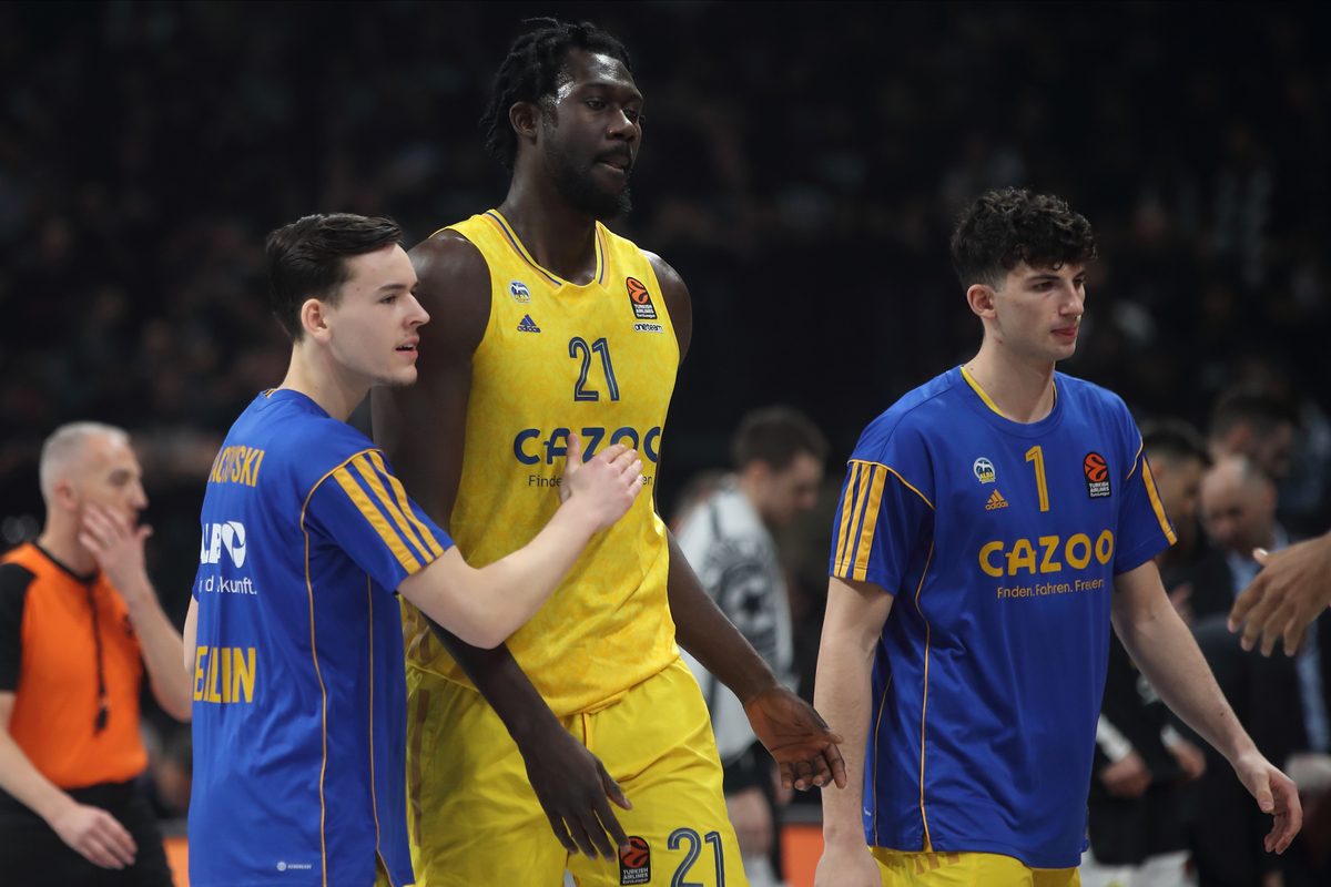 CHRIST KOUMADJE Krist Kumadje kosarkas Albe Berlin na utakmici Evrolige protiv Partizana u hali Stark Beogradska arena, Beograd 02.03.2023. godine Foto: Marko Metlas Kosarka, Partizan, Evroliga, Alba Berlin