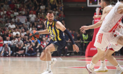 MARKO GUDURIC kosarkas Fenerbachea Istanbul na utakmici Evrolige protiv Crvene zvezde u hali Aleksandar Nikolic Pionir, Beograd 13.04.2023. godine Foto: Marko Metlas Kosarka, Crvena zvezda, Evroliga, Fenerbahce Istanbul