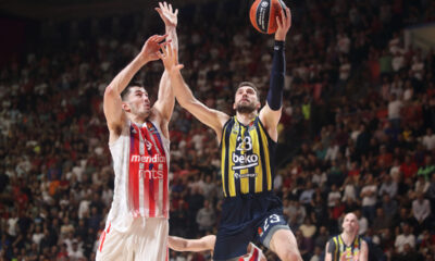 MARKO GUDURIC kosarkas Fenerbachea Istanbul na utakmici Evrolige protiv Crvene zvezde u hali Aleksandar Nikolic Pionir, Beograd 13.04.2023. godine Foto: Marko Metlas Kosarka, Crvena zvezda, Evroliga, Fenerbahce Istanbul