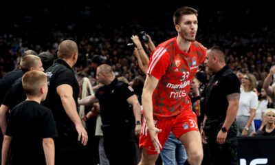 FILIP PETRUSEV kosarkas Crvene zvezde na utakmici finala Jadranske ABA lige protiv Partizana u hali Stark Beogradska arena, Beograd 22.06.2023. godine Foto: Marko Metlas Kosarka, Crvena zvezda, Finale, Jadranska ABA liga, Partizan