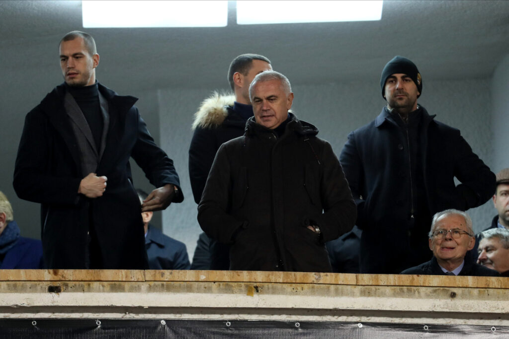 ZVEZDAN TERZIC direktor fudbalera Crvene zvezde na utakmici Superlige Prvenstva Srbije protiv Partizana na stadionu Partizana, Beograd, 20.12.2023. godine Foto: Marko Metlas Fudbal, Crvena zvezda, Superliga Prvenstvo Srbije, Partizan