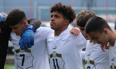 LOUIS ZECEVIC JOHN Luis Zecevic Dzon fudbaler U16 reprezentacije Srbije na utakmici kvalifikacija za Evropsko prvenstvo protiv Crne Gore u trening centru Buducnosti, Podgorica 07.03.2024. godine Foto: Risto Bozovic Fudbal, Srbija U16, Crna Gora U16, Kvalifikacije, Evropsko prvenstvo