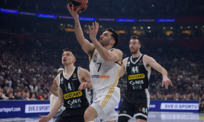 FACUNDO CAMPAZZO Fakundo Kampaco kosarkas Reala Madrid na utakmici Evrolige protiv Partizana u hali Stark Beogradska arena, Beograd 21.03.2024. godine Foto: Marko Metlas Kosarka, Partizan, Evroliga, Real Madrid