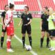 IVANA JOVANOVIC, MILICA MILOVANOVIC, ALEKSANDRA KOSTIC, sudije na utakmici finala kupa drzave za zene, Crvena zvezda - Spartak, na stadinu Mladosti. Krusevac, 23.05.2024. foto: Nebojsa Parausic Fudbal, Zene, Kup Srbije, Crvena zvezda, Spartak