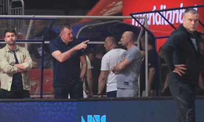 ZORAN SAVIC sportski direktor kosarkasa Partizana na utakmici finala plej ofa prvenstva Srbije protiv Crvene zvezde u hali Aleksandar Nikolic Pionir, Beograd 03.06.2024. godine Foto: MN Press / vm Kosarka, Crvena zvezda, Prvenstvo Srbije, Partizan, Plej of