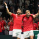 HAMAD MEDJEDOVIC i NOVAK DJOKOVIC teniseri Dejvis kup reprezentacije Srbije dubl mec protiv Grcke hala Aleksandar Nikolic Pionir, Beograd 15.09.2024. godine Foto: Marko Mertlas Tenis, Dejvis Kup, Srbija, Grcka