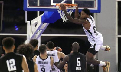 TYRIQUE JONES Tajrik Dzons, kosarkas Partizana, na prijateljskoj utakmici protiv Pariza, u hali 3 Beogradskog sajma. Beograd, 15.09.2024. foto: Nebojsa Parausic Kosarka, Partizan, Pariz