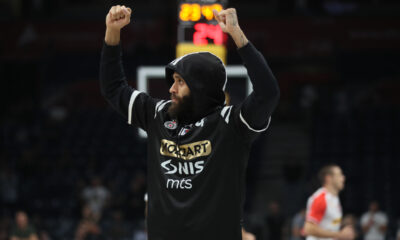 DUANE WASHINGTON Dvejn Vasington kosarkas Partizana na utakmici ABA lige protiv Borca u hali Beogradska Arena, Beograd 25.09.2024. godine Foto: Ivica Veselinov / MN PRESS KOSARKA, BASKETBALL, ABA LIGA, ABA LEAGUE, PARTIZAN, KK BORAC CACAK