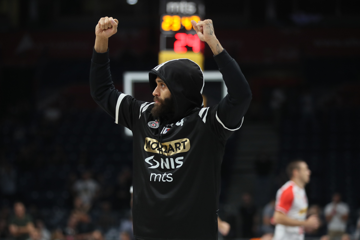 DUANE WASHINGTON Dvejn Vasington kosarkas Partizana na utakmici ABA lige protiv Borca u hali Beogradska Arena, Beograd 25.09.2024. godine Foto: Ivica Veselinov / MN PRESS KOSARKA, BASKETBALL, ABA LIGA, ABA LEAGUE, PARTIZAN, KK BORAC CACAK