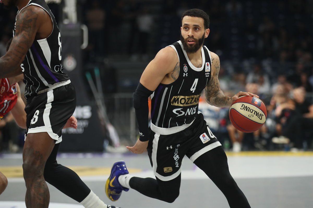 DUANE WASHINGTON Dvejn Vasington kosarkas Partizana na utakmici ABA lige protiv Borca u hali Beogradska Arena, Beograd 25.09.2024. godine Foto: Ivica Veselinov / MN PRESS KOSARKA, BASKETBALL, ABA LIGA, ABA LEAGUE, PARTIZAN, KK BORAC CACAK