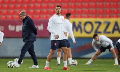 LAZAR SAMARDZIC fudbaleri reprezentacije Srbije trening u sportskom centru FSS, Stara Pazova 07.10.2024. godine Foto: Marko Metlas Fudbal, Srbija, Trening