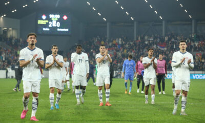 EKIPA fudbalera reprezentacije Svajcarske na utakmici UEFA Lige nacija protiv Srbije na stadionu Dubocica, Leskovac 12.10.2024. godine Foto: MN press/ac Fudbal, Reprezentacija, Srbija, Svajcarska, UEFA Liga nacija