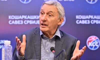 SVETISLAV PESIC selektor i trener kosarkaske reprezentacije Srbije pres konferencija u hotelu Kraun plaza, Beograd,20.10.2024. godine Foto: Marko Metlas Kosarka, Srbija, Pres konferencija