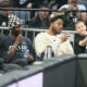 CARLIK JONES Karlik Dzons, ISAAC BONGA Ajzak Bonga i TYRIQUE JONES Tajrik Dzouns kosarkasi Partizana na utakmici ABA lige protiv Krke u hali Beogradska Arena, Beograd 26.10.2024. godine Foto: Ivica Veselinov / MN PRESS KOSARKA, BASKETBALL, ABA LIGA, ABA LEAGUE, PARTIZAN, KK KRKA NOVO MESTO