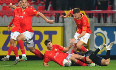 VLADIMIR MILETIC fudbaler Napretka Krusevac na utakmici Superlige Prvenstva Srbije protiv TSC na stadionu Mladost, Krusevac 27.10.2024. godine Foto: MNPress / mi Fudbal, TSC, Superliga Prvenstvo Srbije, Napredak Krusevac