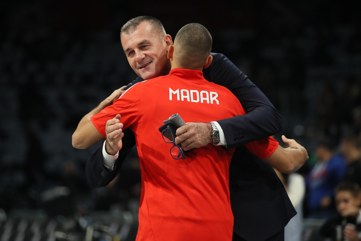 kosarkas Partizana na utakmici Evrolige protiv Bajerna u hali Beogradska Arena, Beograd 15.10.2024. godine Foto: Ivica Veselinov / MN PRESS KOSARKA, BASKETBALL, EVROLIGA, EUROLEAGUE, PARTIZAN, BAYERN, BAJERN