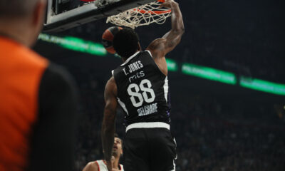 kosarkas Partizana na utakmici Evrolige protiv Bajerna u hali Beogradska Arena, Beograd 15.10.2024. godine Foto: Ivica Veselinov / MN PRESS KOSARKA, BASKETBALL, EVROLIGA, EUROLEAGUE, PARTIZAN, BAYERN, BAJERN