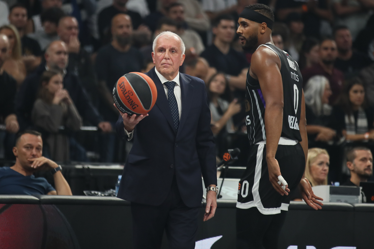 kosarkas Partizana na utakmici Evrolige protiv Bajerna u hali Beogradska Arena, Beograd 15.10.2024. godine Foto: Ivica Veselinov / MN PRESS KOSARKA, BASKETBALL, EVROLIGA, EUROLEAGUE, PARTIZAN, BAYERN, BAJERN